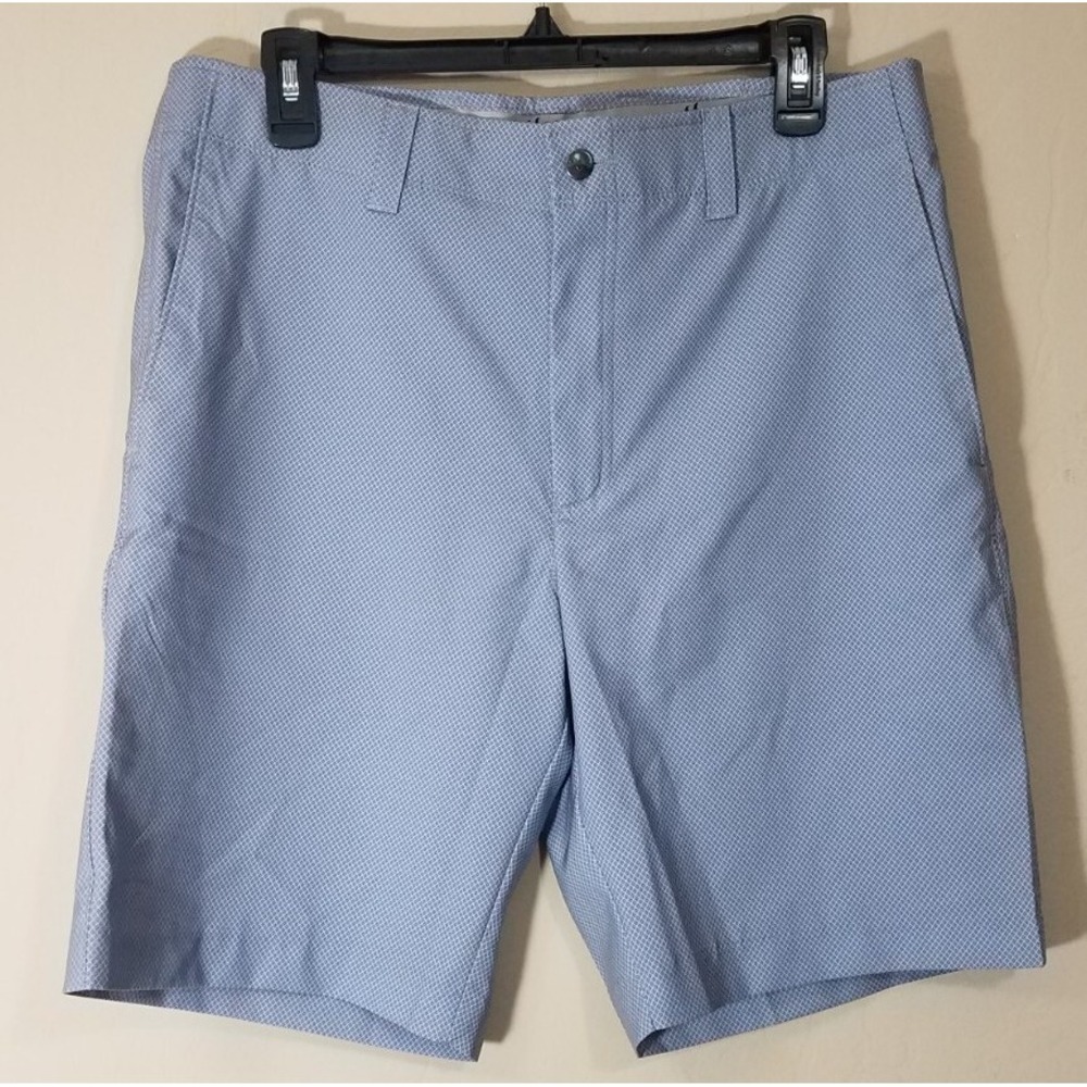 Callaway Golf Shorts Men size 34 Stretch Gray All over Diamond Print‎